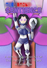 "The Dying Sentience" book cover, epic fantasy short story by Dylan Tobi