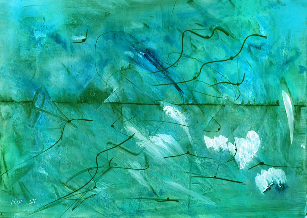 ערפל ירוק - ציור של אמן אורח: עוז מרטין