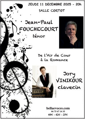 PARIS Jean-Paul Fouchécourt & Jory Vinikour 11 décembre 2025