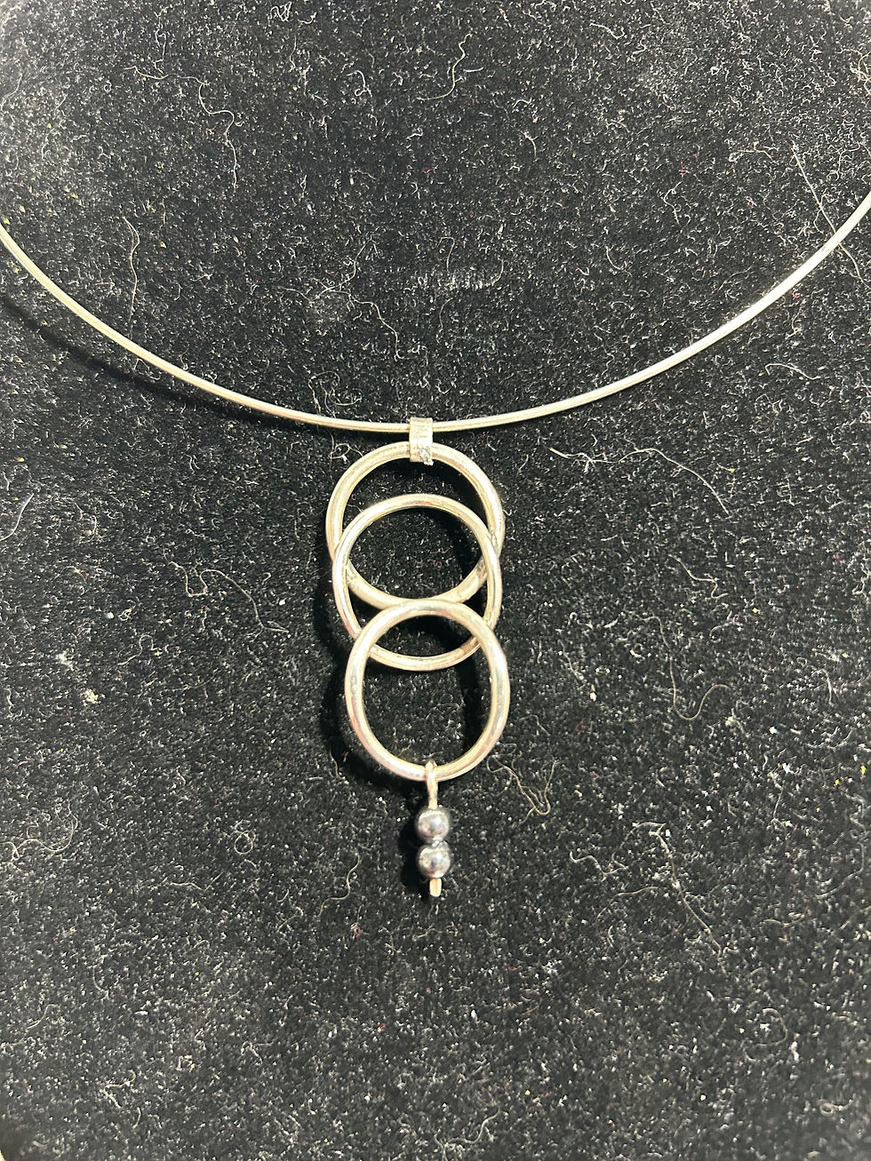 Thumbnail: X77…Silver/Bloodstone Beads/Choker..