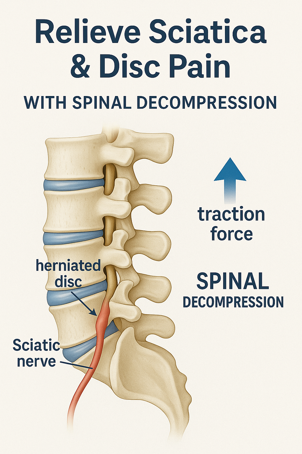 Relieve Sciatica & Disc Pain with Spinal Decompression