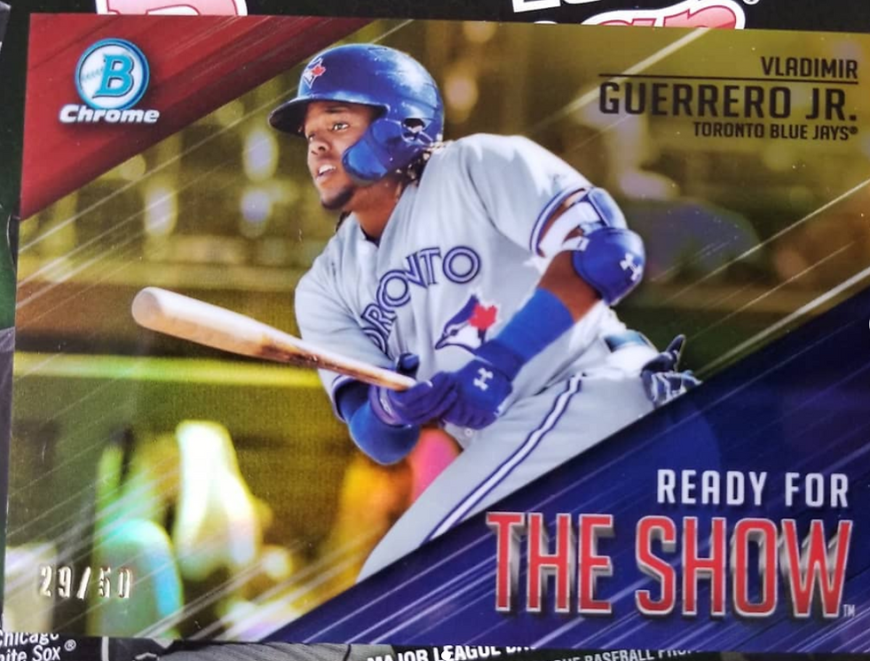 Vlad Guerrero Jr. gold 2019 Bowman Chrome