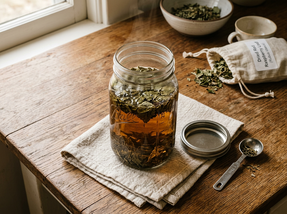 Red Raspberry Leaf Tea Myth Busted + How to Brew a Mineral Rich Herbal Infusion