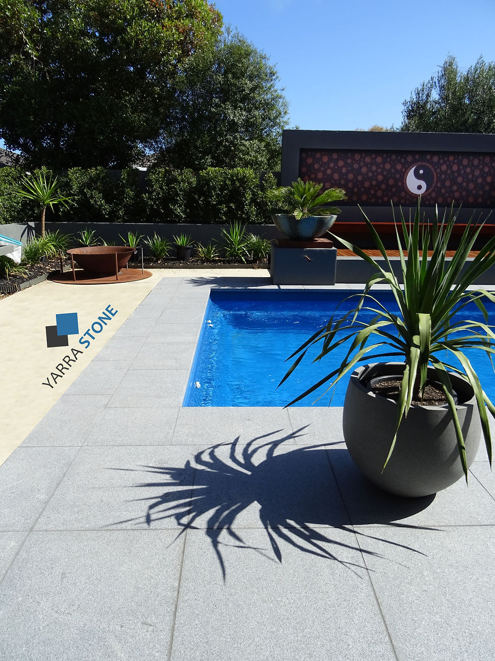 Thumbnail: Silver Gray Granite Drop edge Pool Coping