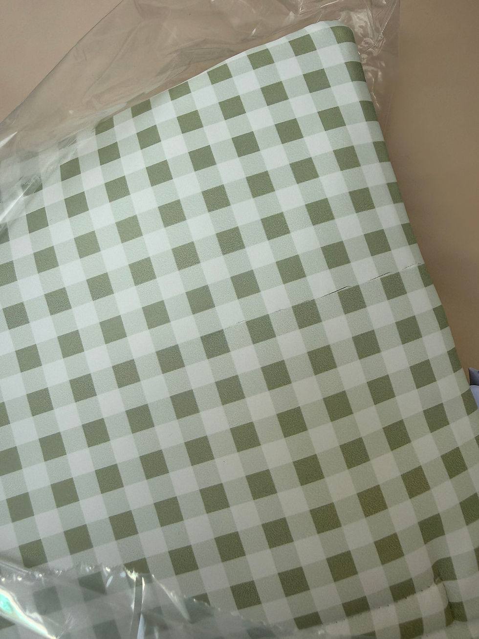 Thumbnail: Sage Gingham 2 in 1 Cushion