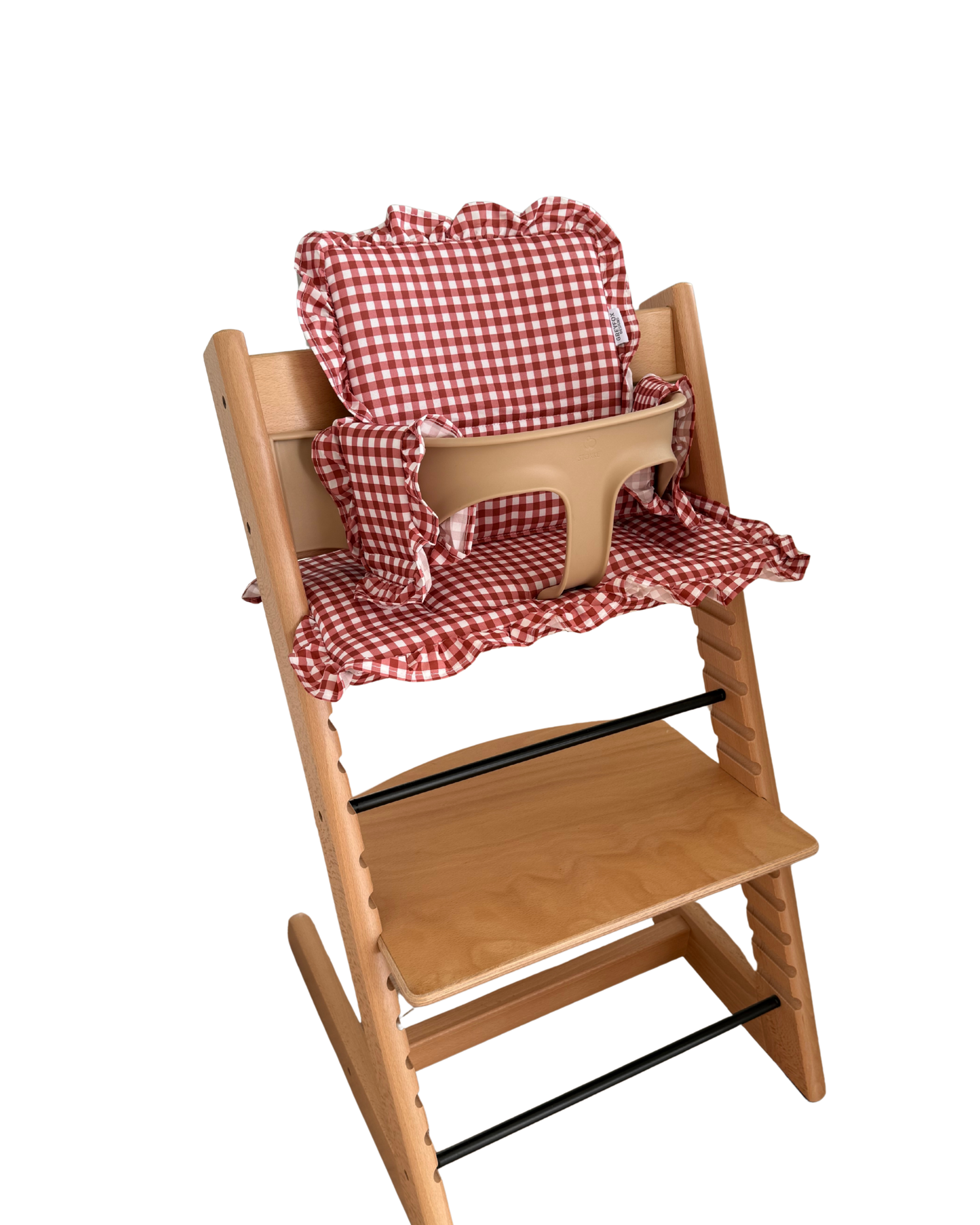 Berry Gingham 2 in 1 Cushion