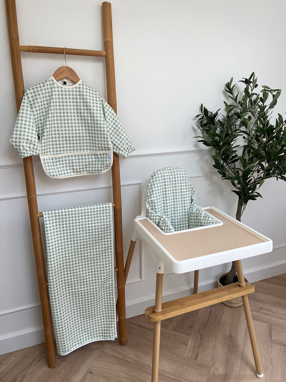 Thumbnail: Sage Gingham Cushion Cover
