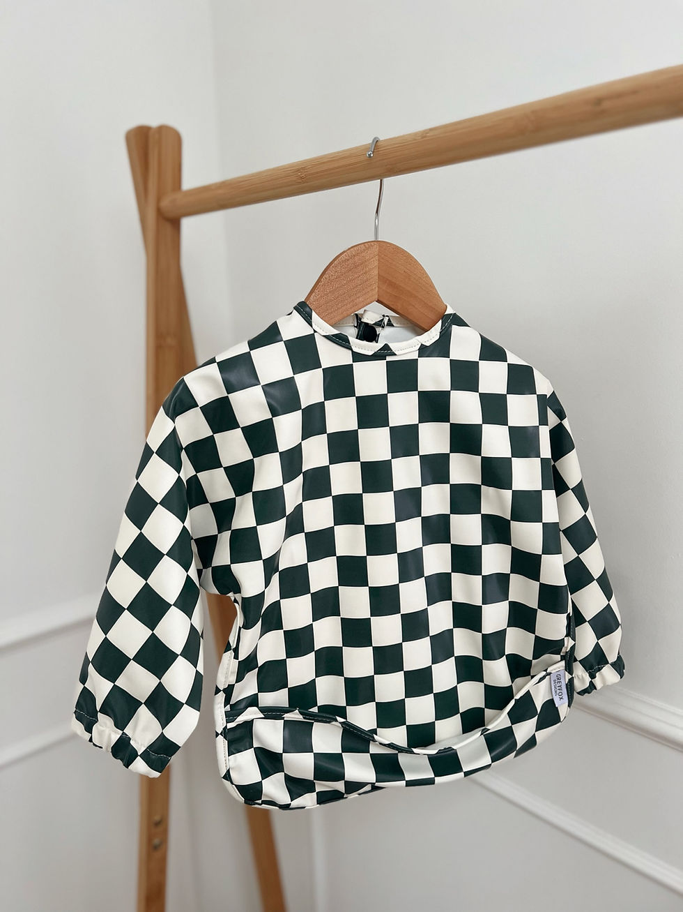 Thumbnail: Pine Checkerboard - Long Sleeved Bib