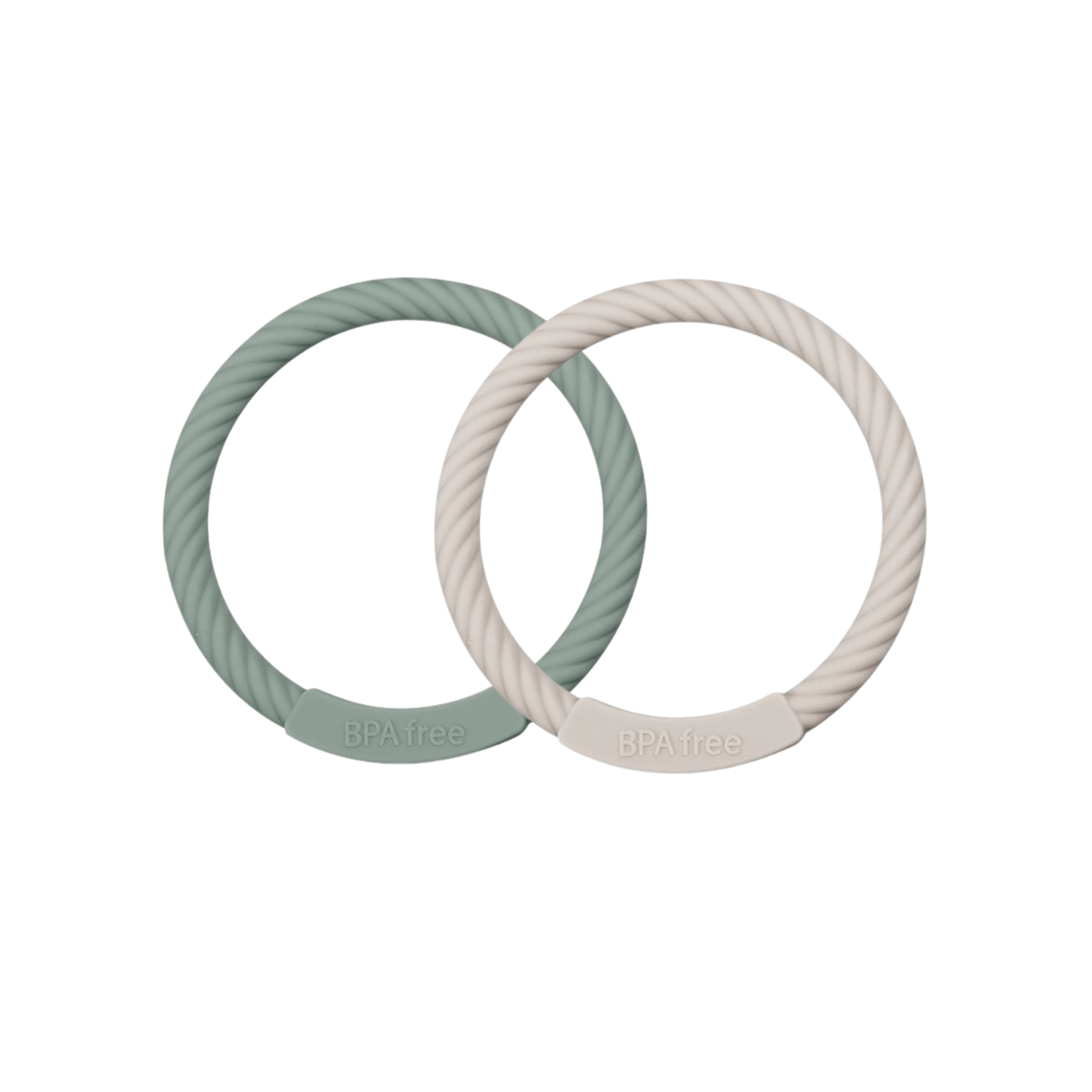 Teething Bracelet - Sage/Light Taupe