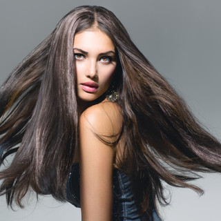 brown hair flowing