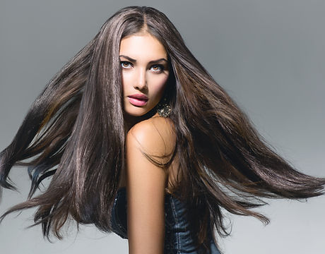 brown hair flowing