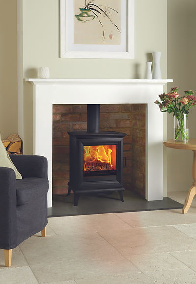 newly installed multifuel gas fireplace