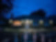 house with lights on