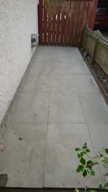 after floor cement