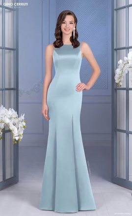 light silver evening dress attire