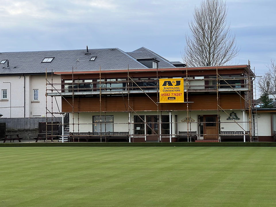 scaffolding project on a commercial property