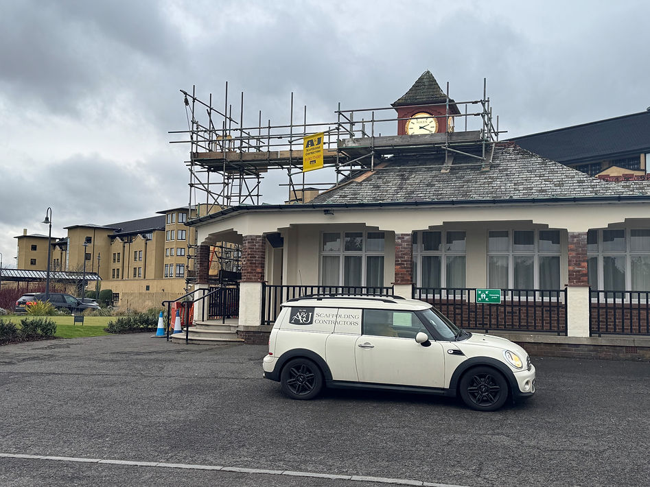 SCAFFOLDING AT OLD COURSE ST ANDREWS