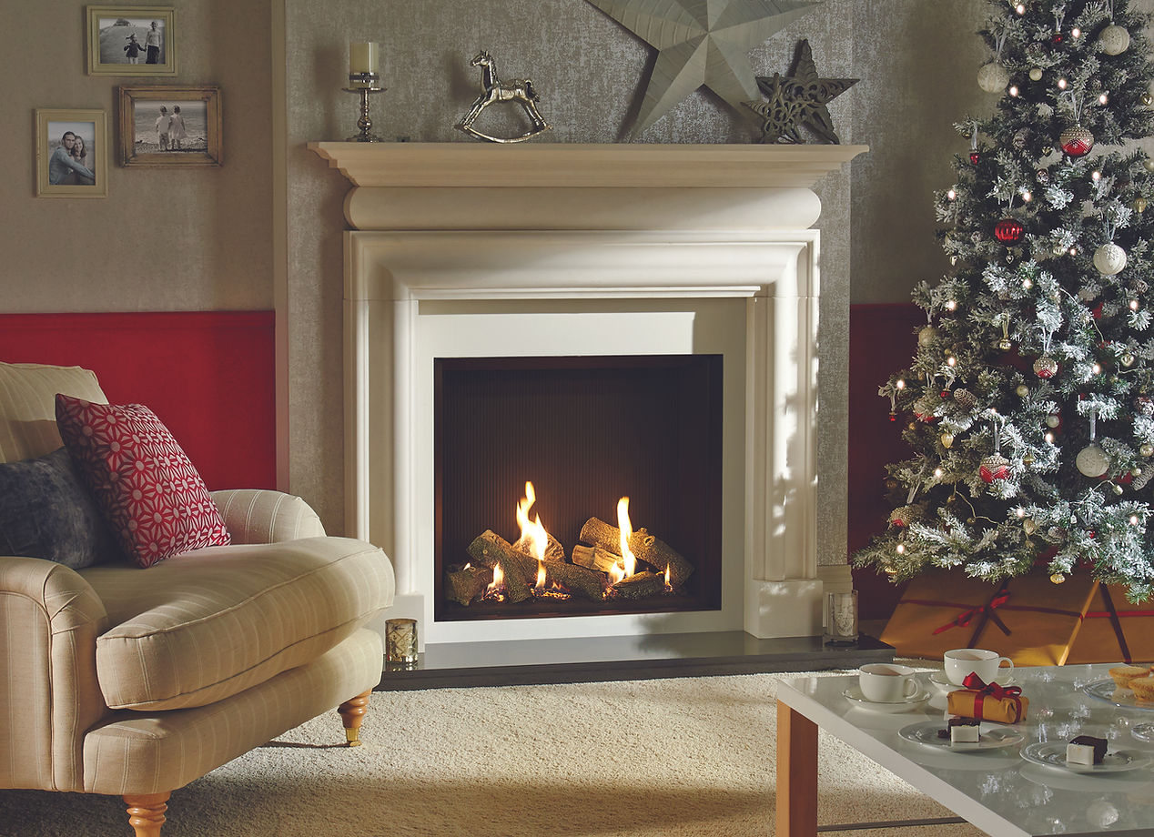 gas with stone fireplaces