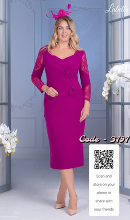 woman wearing maroon mother of the bride outfit