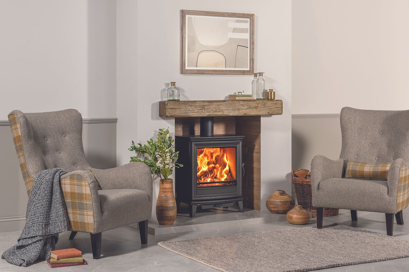 wood burner fireplace