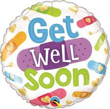 18" Get Well Bandages Balloon