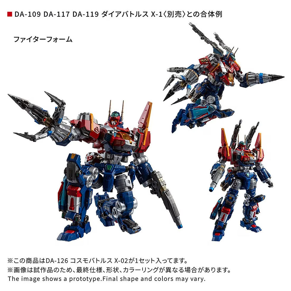 Thumbnail: Diaclone DA-126 Cosmo Battles X-02 Japan version