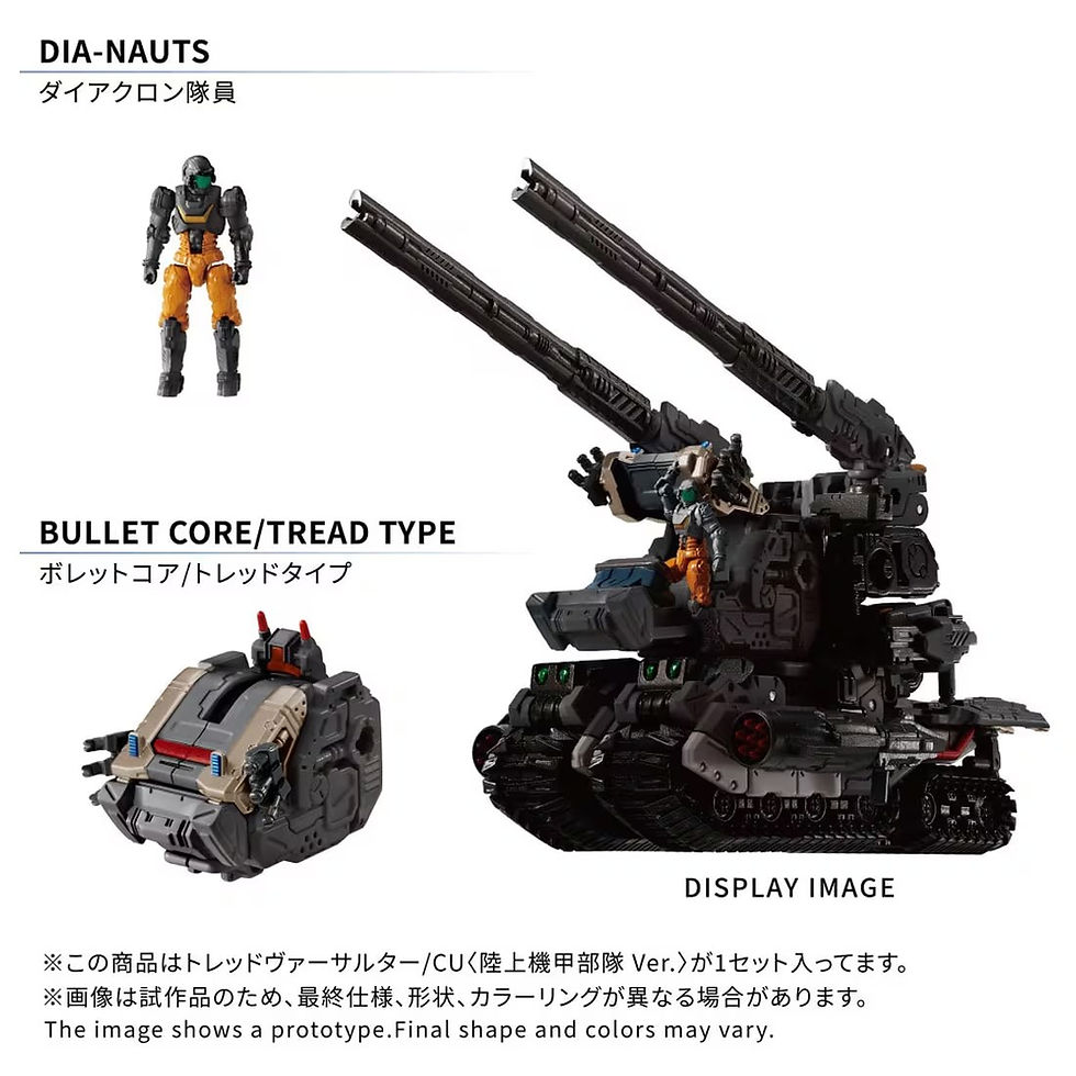 Miniatura: Diaclone Tread Versaulter/CU <Ground Armored Unit Ver.> Japan version