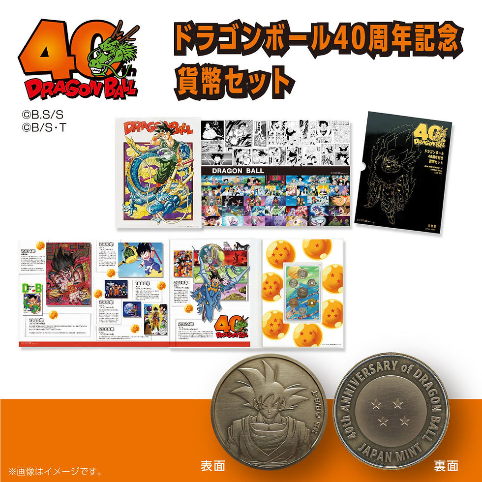 Dragon Ball 40th Anniversary Coin Set Japan version