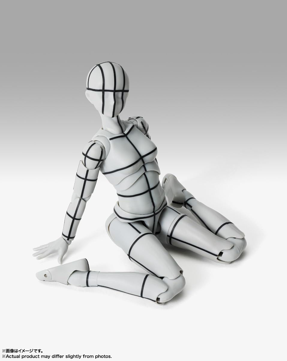 Miniatura: S.H.Figuarts Body-chan -Sports Edition- Wireframe (Gray Color Ver.)