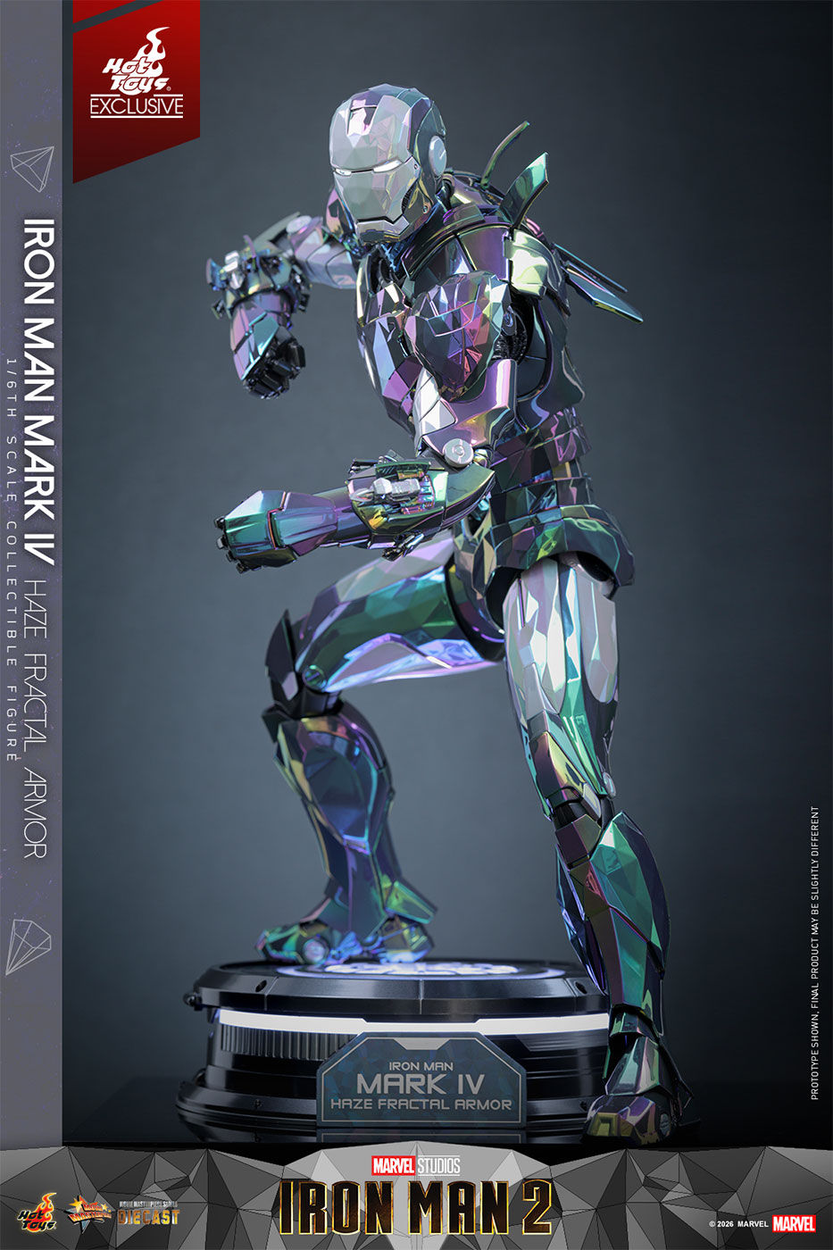 섬네일: Hot Toys 1/6 Diecast Iron Man Mark 4 (Haze Fractal Armor)