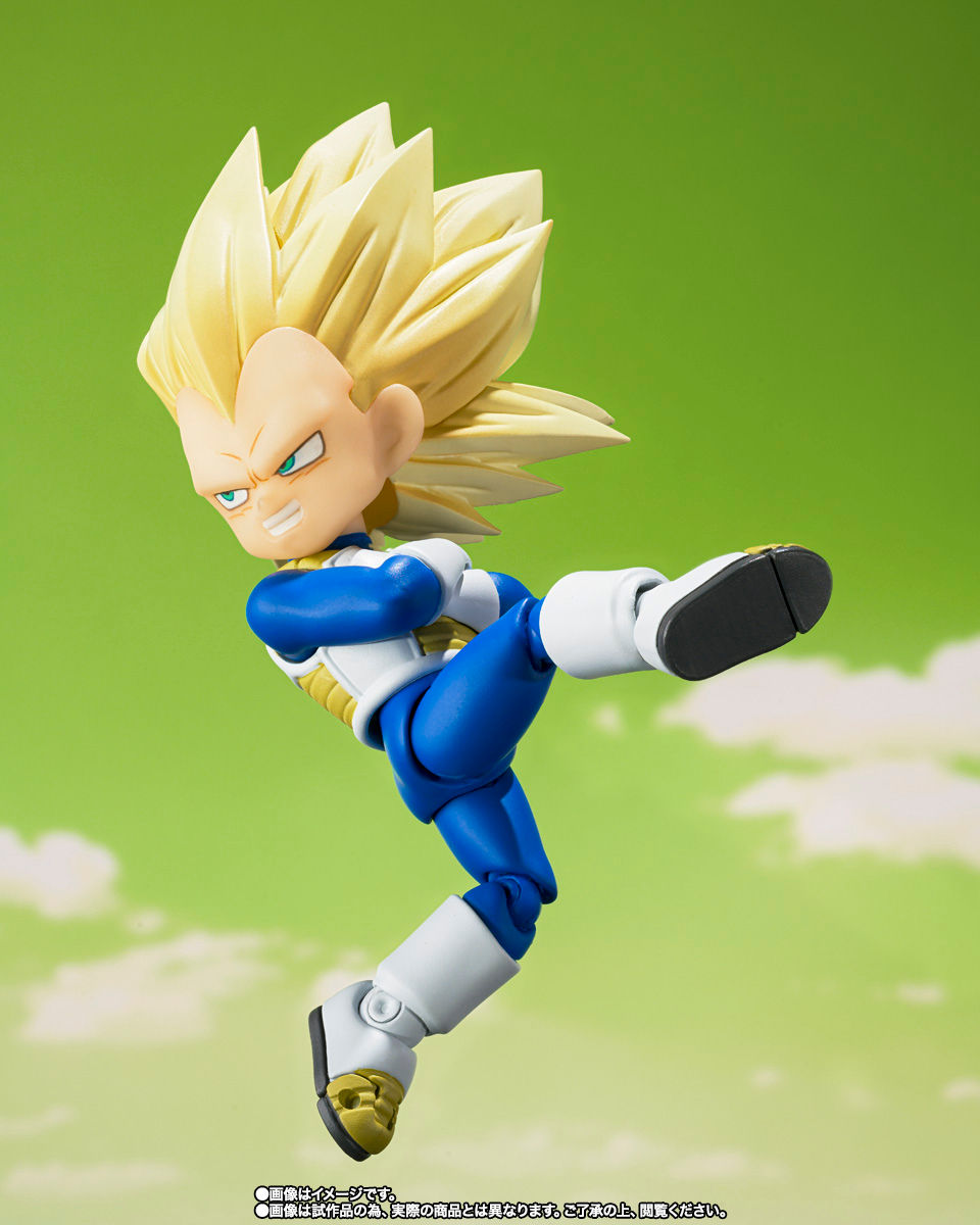 Thumbnail: Bandai S.H.Figuarts Super Saiyan 3 Vegeta (Mini) -DAIMA- Japan version