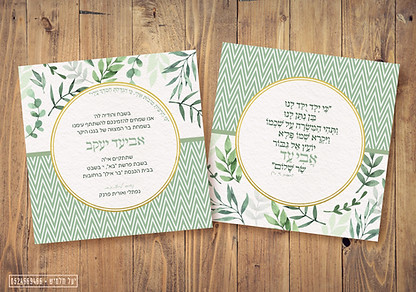 עיצוב הזמנה לבר מצווה אביעד