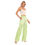 Thumbnail: All-Over Print Women's Waist Fungus Edge Wide-leg Pants
