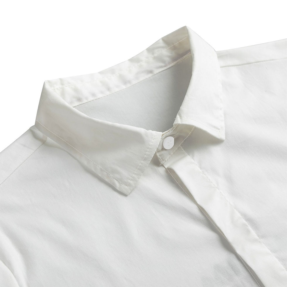 Thumbnail: DAFENGA NYC Men's Lapel Collar Shirt With Concealed Placket |Cotton poplin