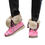 Thumbnail: All-Over Print Women's Plush Boots