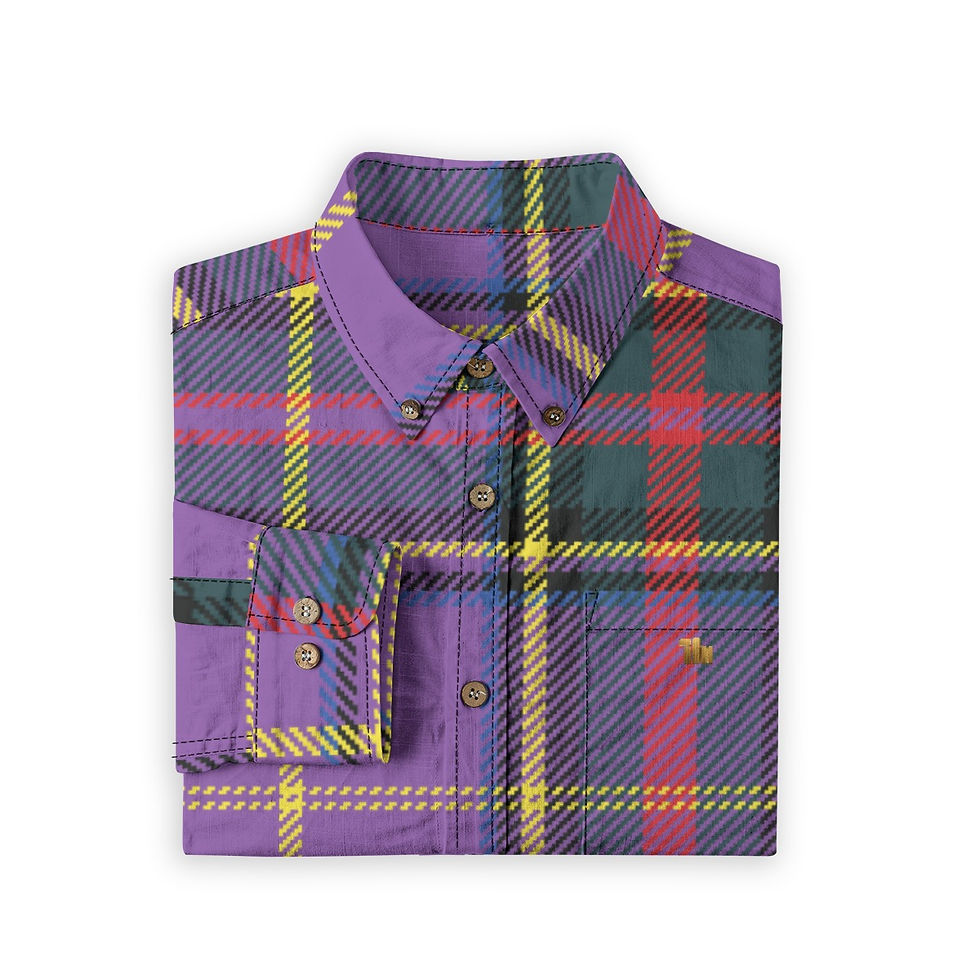 Thumbnail: DAFENGA NYC Men's Casual Lapel Long Sleeve Shirt