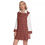 Thumbnail: All-Over Print Women's Lapel Shirt Dress With Long Sleeve