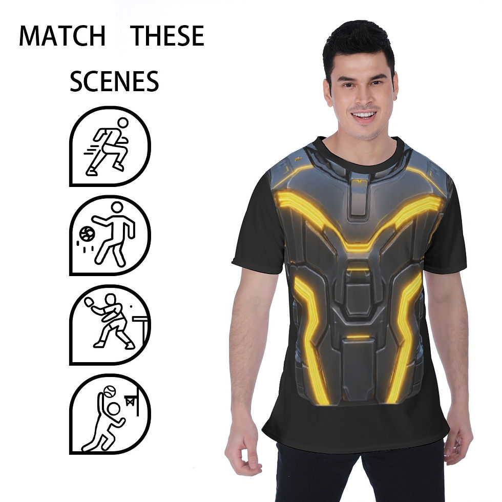 Thumbnail: DAFENGA NYC Men's 'DAFENGA TECH' T-shirt | Birdseye