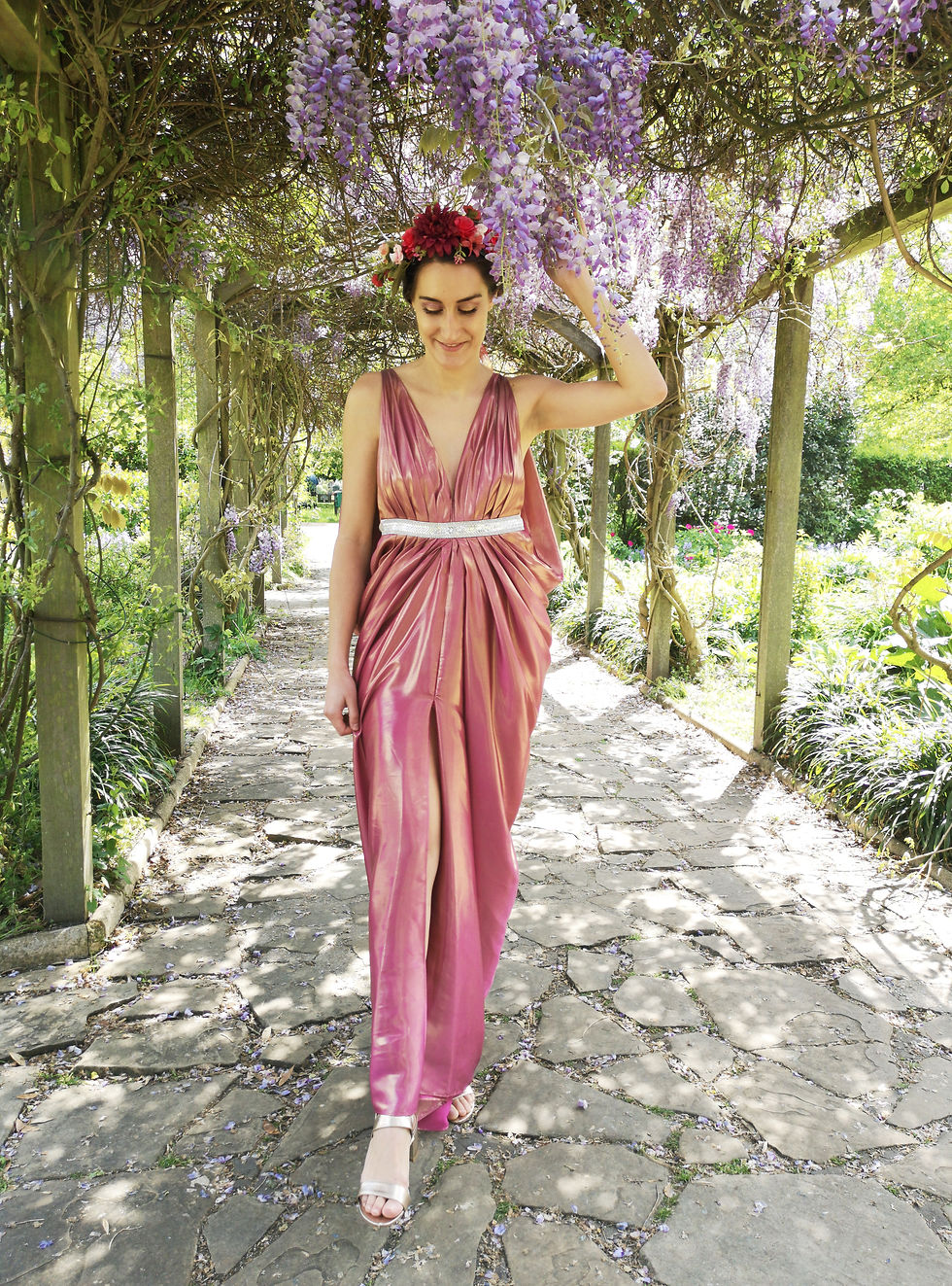 Thumbnail: Gold Shimmering Rose Gold Valentine Dress
