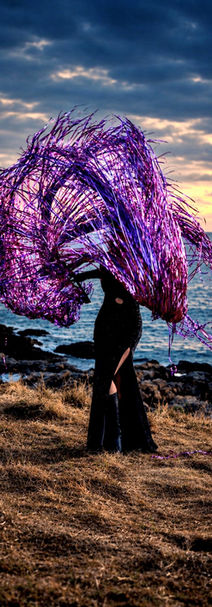 Simonetta Sabo Swansea fashion designer Atlantic Siren Collection in Mumbles