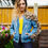 Thumbnail: Ruffle Brocade Denim Jacket