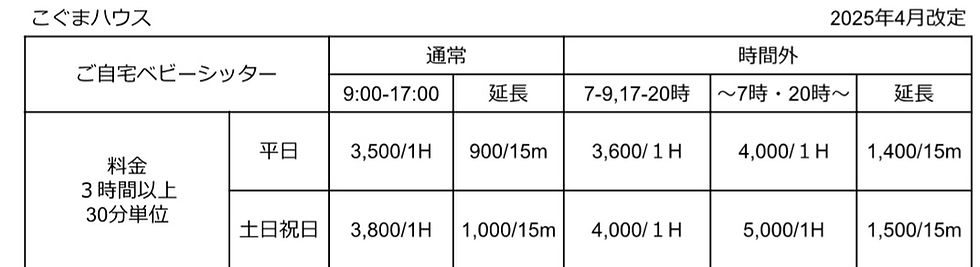 ベビーシッター利用規約