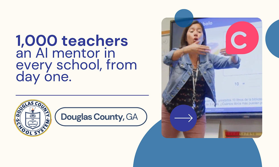 1,000 teachers. Every school. Clara became the first stop. 