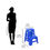 Thumbnail: Nilkamal STL 21 Plastic Step Stool Deep Blue