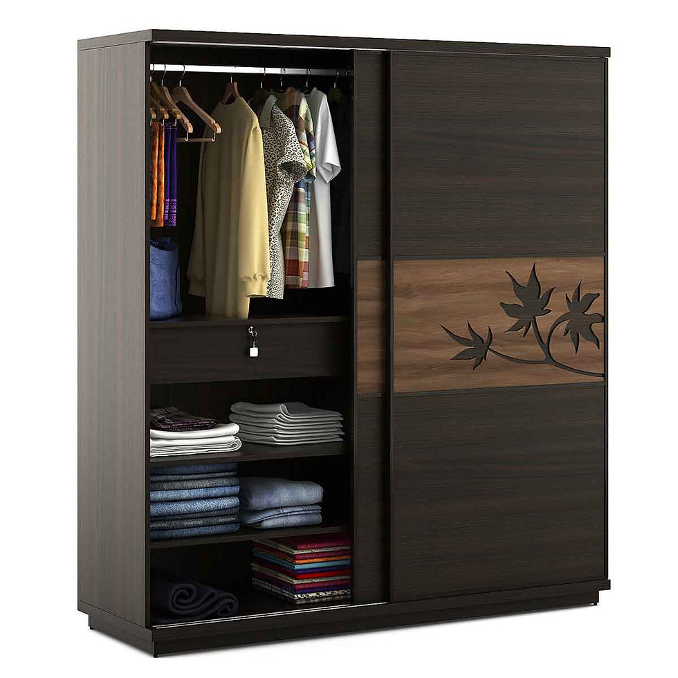 Thumbnail: Spacewood Kosmo Maple 2 Door Sliding Wardrobe Fumed Oak