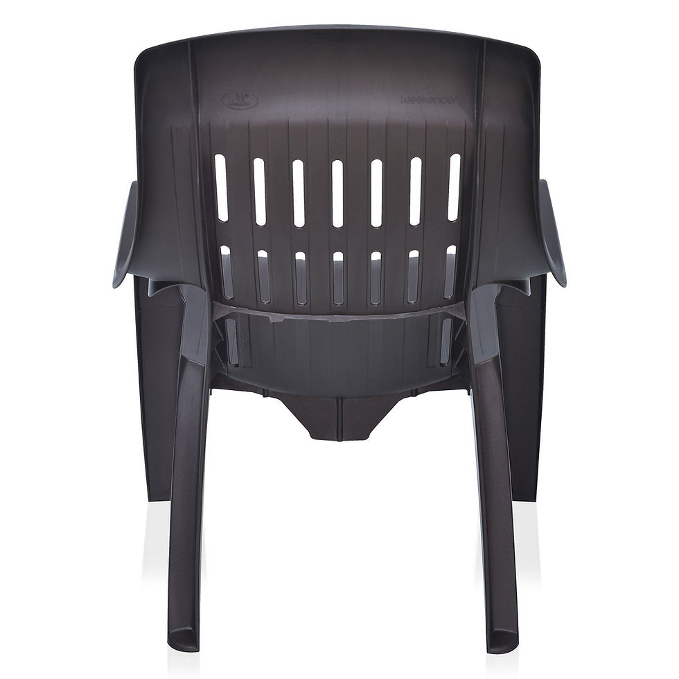 Thumbnail: Nilkamal Weekender Plastic Arm Chair Weathered Brown