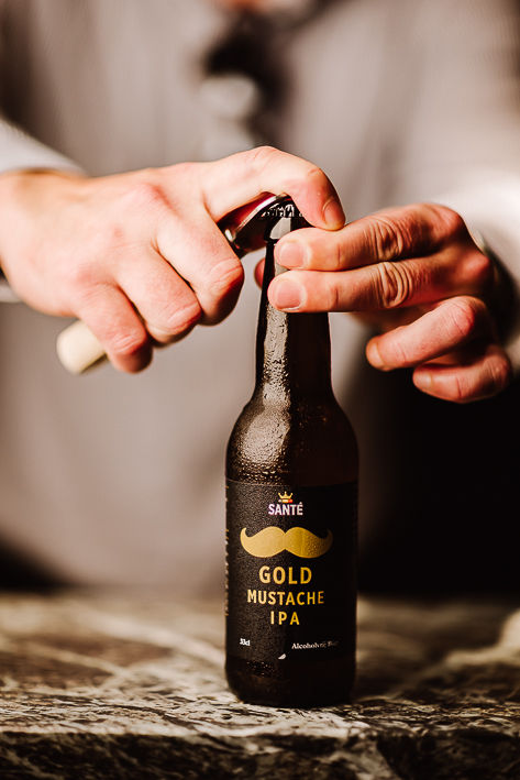 Thumbnail: Santé Gold Mustache IPA 0,3% 33cl package with 12x