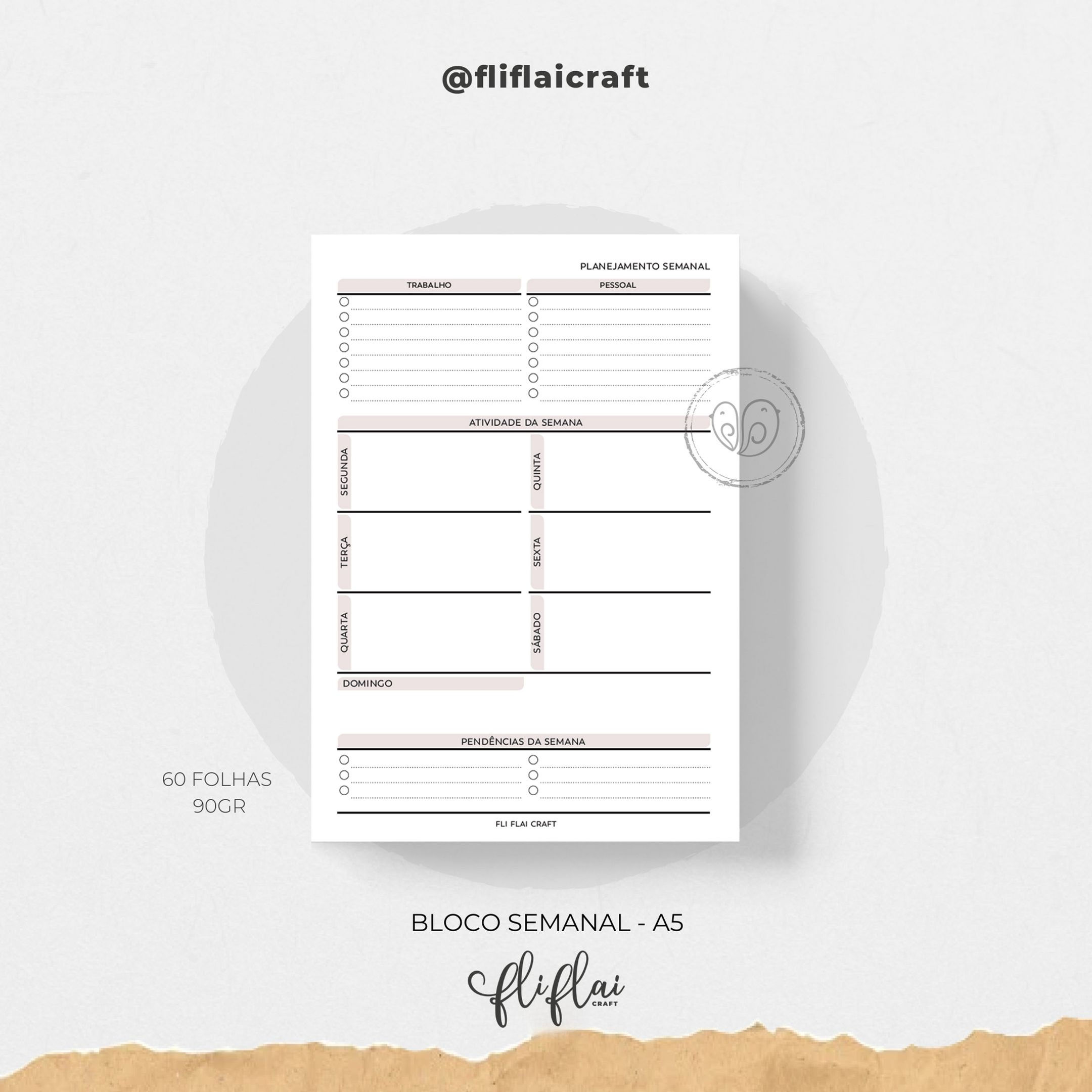 BLOCO PLANEJAMENTO SEMANAL