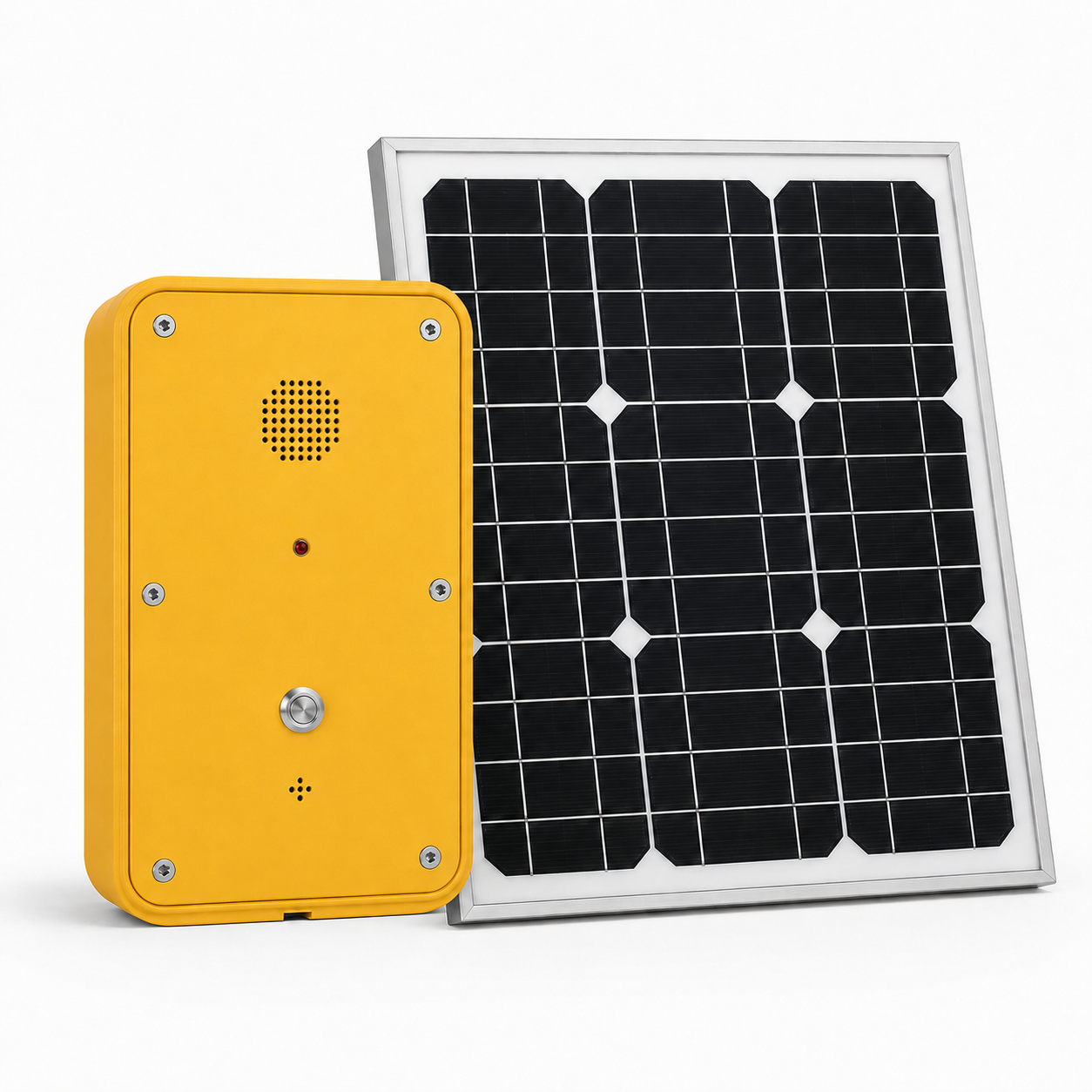 LC104-PB-4G-SOL Solar Powered 4G Weatherproof Emergency Call Box