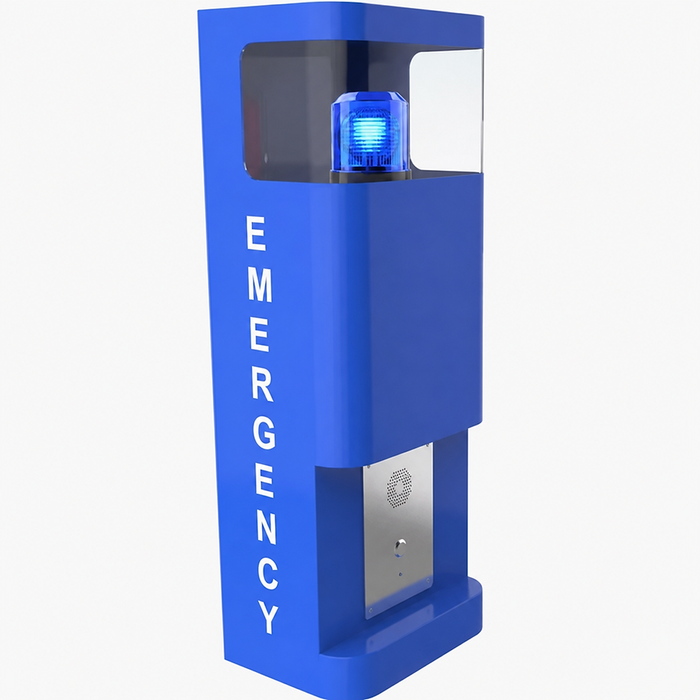 LC320-1PB Wall-Mounted Blue Light Emergency Phone (Analog/SIP/4G)